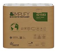 Papernet Simplify Toilet Paper 3 Ply White Pack of 32 of 250 Sheets