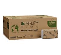 Papernet Simplify V-Fold Paper Hand Towels White 2 Ply 15 Packs of 200 sheets