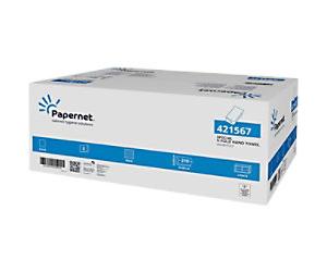 Papernet Special Paper Hand Towel V-fold White 2 Ply 421567 210 Sheets Pack of 15
