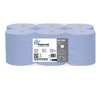 Papernet Hand Towel Centrefeed Blue 2 Ply 421726 6 Rolls of 120 m