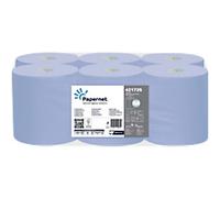 Papernet Standard Paper Hand Towels Centrefeed Rolled Blue 2 Ply 150 m 421725 517 Sheets Pack of 6