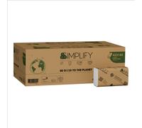 Papernet Z fold Hand Towels 240mm x 203mm, 17.7 GSM Pure Cellulose, 2ply. 17.7 GSM. CARBON NEUTRAL