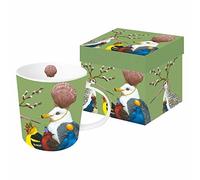 Paperproducts Design 603104 Gift Boxed Mug with Sully's Party Design, Bone China, Multicolor