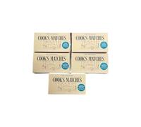 Papers Cook's Original Safety Matches (Pack of 5 x Box) Approx 1100 Match Sticks