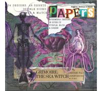 Papers! Grimoire: The Sea Witch. Printed Scrapbook Design Pad In Purple & Sea Green Blue Hues - 8.5" x 8.5":: Versatile Ephemera Ocean Themed Paper. ... Books, Origami, Decoupage, Collages and more!