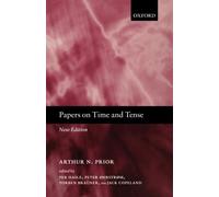 Papers on Time and Tense A. N. Prior Paperback Oxford University