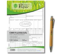 PaperXpert CMR Bill of Lading x 100 | 4-Way Self-Copying | Separation Set for International Freight Traffic | Premium Brand Quality | According to the Latest ADR Standard - Made in Germany