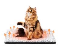 Papettly Self Heating Cat Bed - 60 x 46 CM Self Warming Cat Heated Pad, 3CM Thickened Double Side Electric-Free Thermal Pet Heated Cat Blanket Indoor Outdoor, Machine Washable Pet Mat for Kitten Puppy