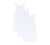 Papi Men's 3-Pack Cotton Square Neck Tank Top, White, S