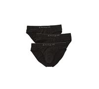 Papi Men's 3-Pack Premium Performance Cotton Stretch Brief, Black, Medium