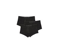 Papi Men's Stylish Brazilian Solid and Print Trunks (3-Pack of Men's Underwear), Black/Black/Black, S
