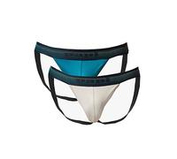 papi UMPA108 2PK Microflex Performance Jockstrap, Blue Moon/Quiet Gray, M