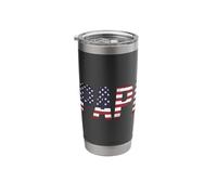 Papi USA Flag Vintage Papi USA USA Flag Father Papi Stainless Steel Insulated Tumbler