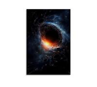 Papient Black Hole And Endurance Space Poster Office Room Decor Cosmic Starry Sky Wall Art Posters for Wall Decoration 12x18inch(30x45cm)