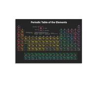 Papient Periodic Table Elements(1) Space Poster Office Room Decor Cosmic Starry Sky Wall Art Posters for Wall Decoration 16x24inch(40x60cm)