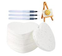 Papier Artistique Pour - Texture Mousse Support Artistique Vierge, Chevalet Et 3 Stylos Inclus - Activité Interactive 2.56 x 2.56 Pouces École, Filles, Adolescents Et Adultes