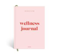 Papier Daily Wellness Journal Diary - Baby Pink, 8.46" L x 6.02" W | Hardback Cover Wellbeing, Gratitude & Mindset Diary for Personal Growth, Mindfulness & Reflection | Track Goals, Sleep & Lifestyle