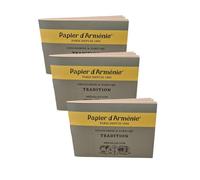 Papier d'Arménie, Traditional Aromatic Armenian Paper for Purification of Environments, Set of 3 Booklets, Since 1885