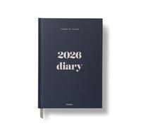 Papier Joy 2026 Diary - Navy Blue Hardback | Full Calendar Year | Month View & Week View | Quality Paper | Ideal Day Planner Or Organiser for Appointments, Dates & Memos | Personal & Business Use
