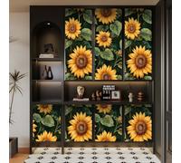 Papier peint adhesif 44 X1000Lcm Feuilles Vertes De Tournesol Papier peint panoramique Nature Parfait Pour créer un Coin Lecture Cosy ou une ambiance relaxante Dans un Bureau Z261966