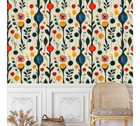 Papier peint adhesif 44 X1000Lcm Fleurs Et Plantes D'art Abstrait Papier peint panoramique Nature Parfait Pour créer un Coin Lecture Cosy ou une ambiance relaxante Dans un Bureau Z263741