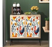 Papier peint adhesif 44 X500Lcm Fleur De Coq Papier peint fleuri Revêtement autocollant au Style Naturel, idéal Pour Chambre Adulte ou Espace détente Z263687