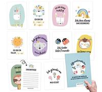 Papierdrachen 32 Affirmation Cards with Positive Statements - Mindfulness Cards with Gift Box | Motivational Cards - Manage Stress with Self-Love Cards - Gift Idea - Animals - Set 2