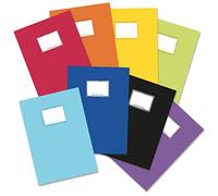 Papierdrachen 8 High-Quality Paper Notebook Covers for Children DIN A4 Notebook Cover 250 g/m² Set Number 4 (Colourful DIN A4)