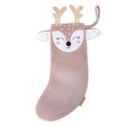 Papierdrachen Christmas Stocking Deer Velvet Sock for Filling - Hanging on Fireplace Stairs - Gift Bag - 15 x 40 cm - Christmas 2026