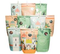 Papierdrachen DIY Ramadan Calendar for Filling, for Children and Adults, Printed Kraft Paper Bags in Pastel, for Standing and Decorating, Eid Mubarak, Reusable, Set 9