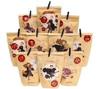 Papierdrachen Harry Potter Advent Calendar 2025 - Hogwarts Motifs Ron Hermione - 24 Printed Gift Bags for Filling - Wrapping Paper Look for Fans