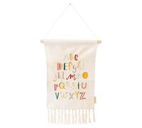 Papierdrachen Wall Decoration for Boys and Girls - Fabric Decoration for Children's Room - Boho Tapestry - Wall Hanging with Alphabet - Set 1