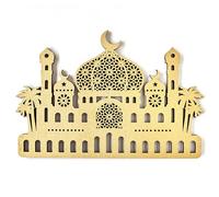 Papierdrachen Wooden Hanging for Ramadan Calendar, Eid Calendar for DIY, Can be Combined with Fabric Bags and Wrapping Paper, with Gold and Glitter, Set 11