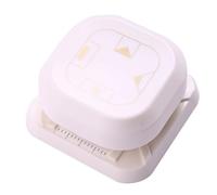 Papierkantenschneider 9 x 9 x 4.8 cm - 4-in-1 Dekorativer Ecklocher - Handlicher Bastel-Etikettenstanzer for DIY Scrapbooking, Kartenherstellung, Hochzeitseinladungen, Planer, Tagebücher