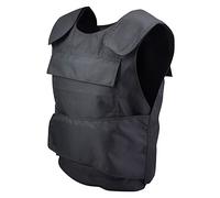 PAPIKOOL Tactical Vest, Airsoft Tactical Stab Proof Vest BulletProof Body Armor Carrier Security Equipment One Size (No Plate) (Color : Black, Size : One Size)