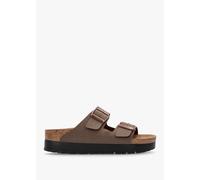 PAPILLIO Arizona Pap Flex Platform Birko-Flor Mocca Mules Size: 36, Co