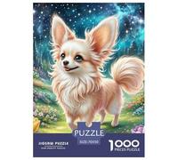 Papillon 1000 Piece Jigsaw Puzzle Educational Games Classic Pet Dog Jigsaw Puzzles Beautiful Decoration Puzzle for Travel Gifts,Present 70x50cm/1000pcs