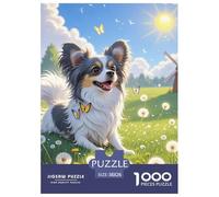 Papillon 1000 Piece Jigsaw Puzzles for Adults And Kids Challenging Games Dog Home Decoration Premium Box Packaging 38x26cm/1000pcs