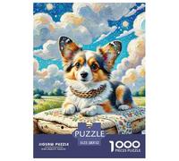 Papillon 1000 Piece Jigsaw Puzzles for Adults with Extra Fun Challenges Cute Pet Dog Home Decoration Premium Box Packaging 52x38cm/1000pcs