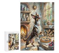 Papillon 300 Piece Jigsaw Puzzle for Adults Teens Cute Pet Animals Study Room Decor Focus Training Vibrant Colours Great Gift for Scholars 300 PCS