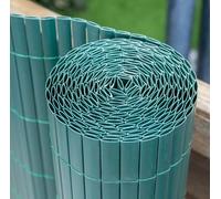 Papillon Artificial Green Bamboo Cane Plastic Garden Fence Screening Roll Privacy Border 4m x 1m
