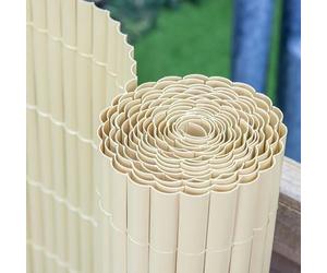 Papillon Artificial Split Bamboo Plastic Garden Fence Screening Roll Privacy Border 4m x 2m (13ft 1in x 6ft 7in)