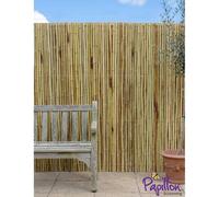Papillon Bamboo Screening Roll Fencing Thick White 5m x 2m