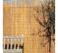 Papillon Bamboo Slat Screening Roll Natural Fencing 3m wide in None | Size: 1.5m tall x 3m wide Papillon None 1.5m tall x 3m wide