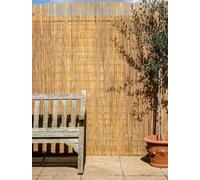 Papillon Bamboo Slat Screening Roll Natural Fencing 3m wide in None | Size: 2m tall x 3m wide Papillon None 2m tall x 3m wide