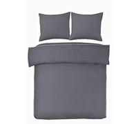 Papillon Bedding Set, Percale, Grey, 240x200/220 + 2x60x70cm