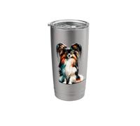 Papillon Dog Continental Toy Spaniel Stainless Steel Insulated Tumbler