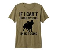 Papillon Dog If I Can't Bring My Dog I'm Not Going Premium T-Shirt