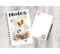 Papillon Dog Notebook / Notepad with picture on each page - Great Gift for any Dog Lover