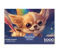 Papillon Dog Puzzles 1000 Pieces Age 12+ for Adults Animal Fun Challenging Brainteasing Jigsaw Colourful Educational Games Recycled 38x26cm/1000pcs